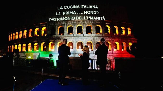 Cucina italiana proclamata patrimonio Unesco mondiale