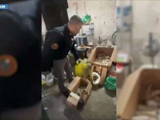 Polizia smantella fabbrica illegale di botti a Sant’Antimo