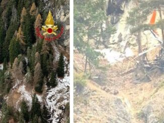 Tragedia a Lanzada, elicottero precipita in montagna