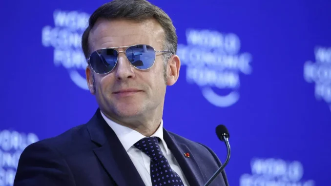 Uveite e occhiali a specchio: Macron rilancia il caso a Davos