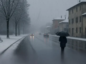 Maltempo investe l’Italia con piogge e neve fino in pianura
