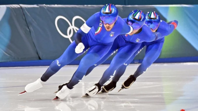 Oro Italia nell’inseguimento squadre pattinaggio velocità
