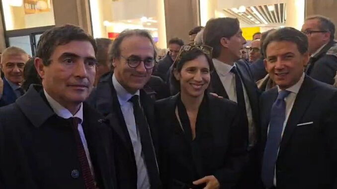 Giuseppe Conte presenta il libro con il centrosinistra Roma