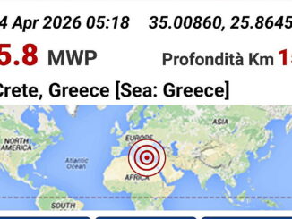Terremoto di magnitudo 5.8 a Creta violenta scossa nella zona orientale